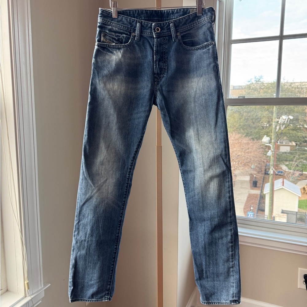 Diesel Men’s Buster Slim Tapered Jeans, Size 28x30, Wash 0840L – Excellent